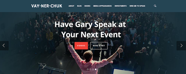 Gary Vaynerchuk Homepage